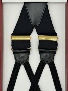 Braid Ends Silk Braces black (#1324)