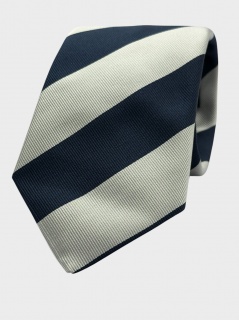 Necktie 100% silk grey and blue stripes (#1276) Necktie 100% silk grey and blue stripes (#1276)