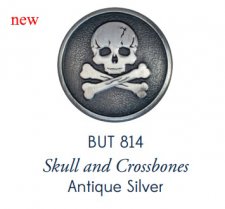 Skull and Crossbones (Antique Silver) #814