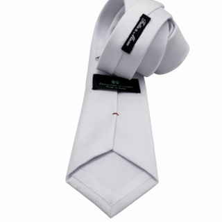 Ice white necktie 100% silk (#1036)