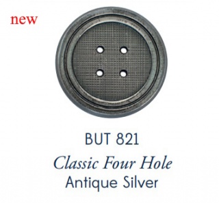 Classic 4-Hole Antique Silver #821