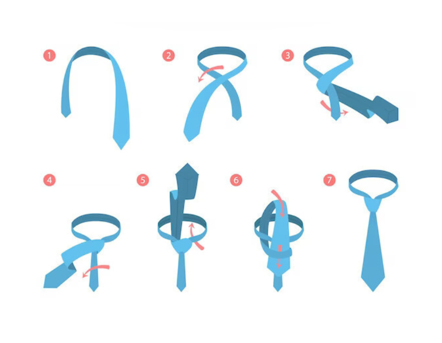 Simple Tie Knot Steps